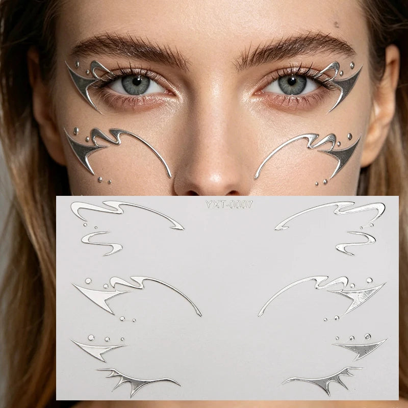 Holographic Laser Eye Makeup Stickers – Face Art Decals