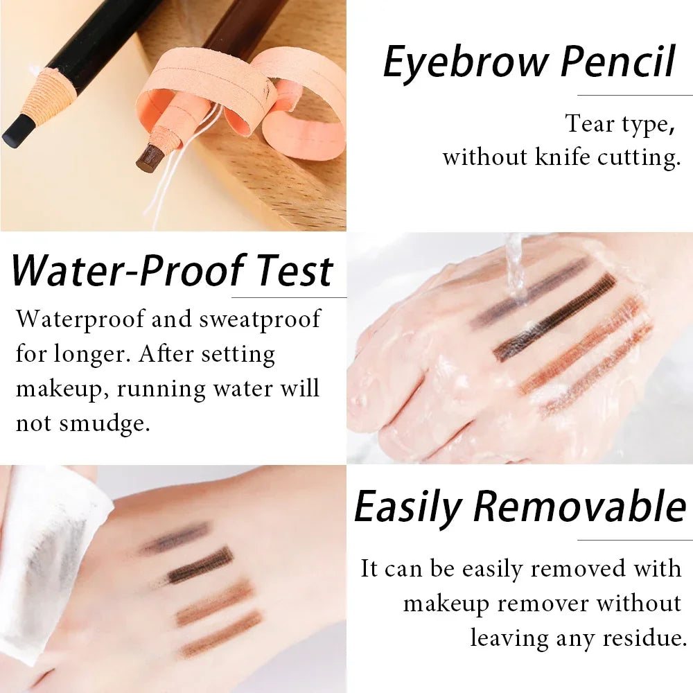 5-Pack Waterproof Microblading Eyebrow Pencil – 5 Shades Eyebrow Pencil Set HIP