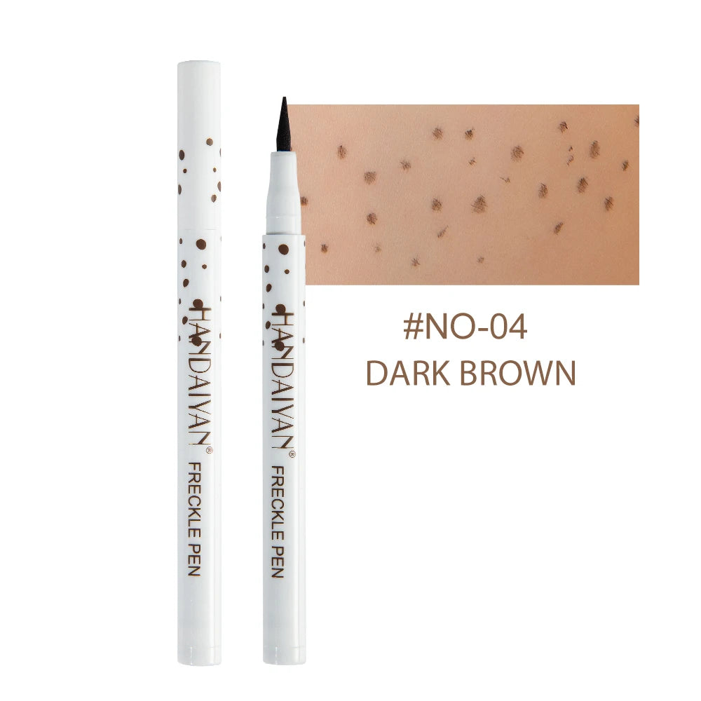 HANDAIYAN Fake Freckle Pen – Waterproof & Quick-Drying Freckle Makeup Pen HIP 04 DARK BROWN 1ml