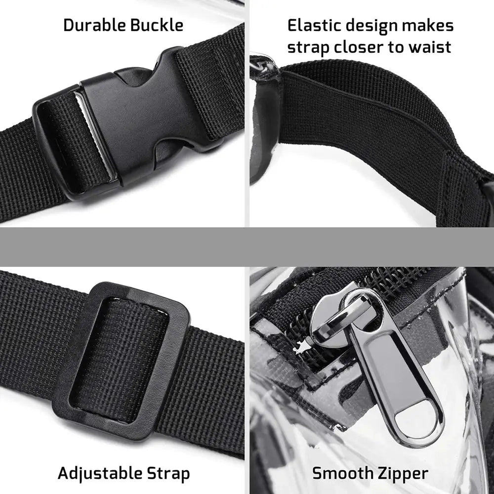 Stadium Approved Clear Waist Bag – Fanny Pack & Belt Bag Clear Belt Bag HIP