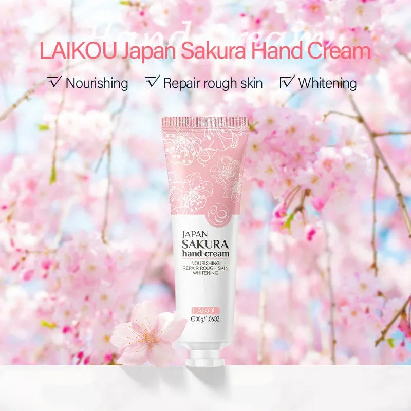 LAIKOU Sakura Hand Cream – Shea Butter & Camellia Moisturizer Moisturizing Hand Cream HIP