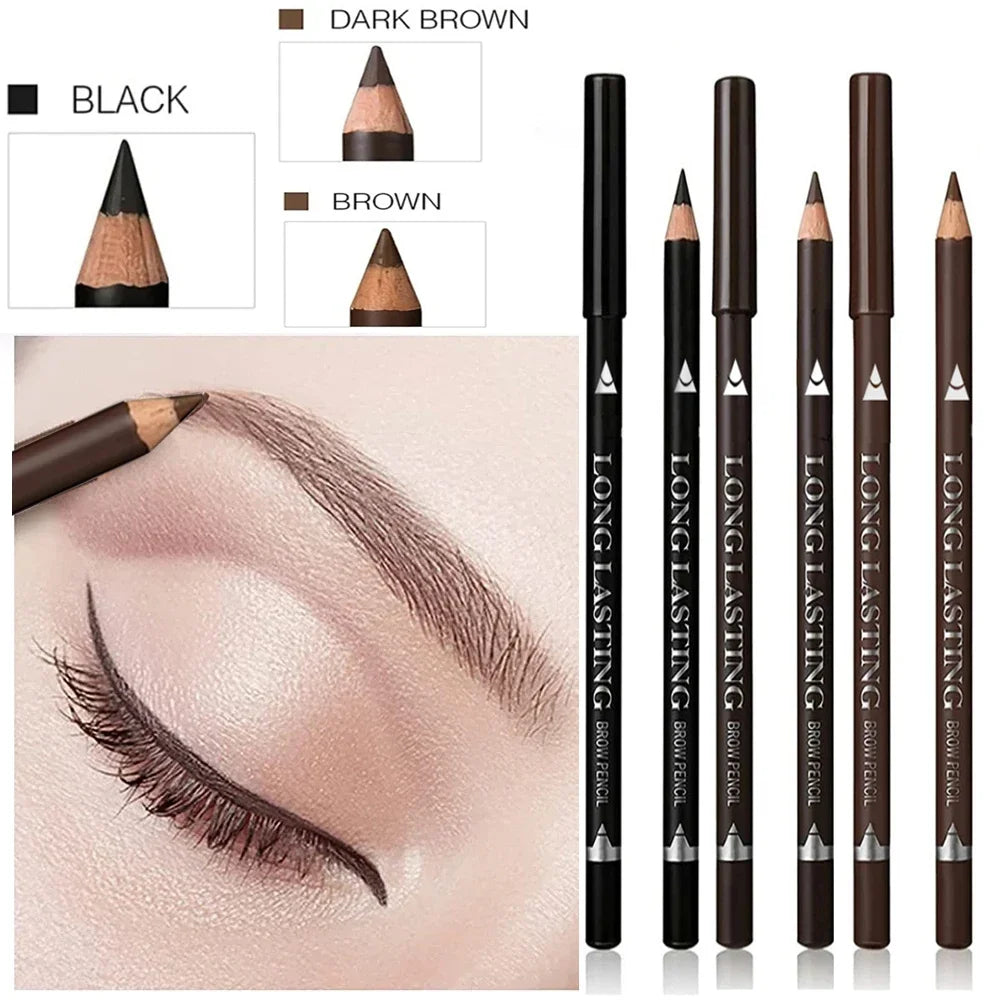 Waterproof Eyebrow Pencil Set 6 or 12 Pcs – 5 Shades Eyebrow Pencil Set HIP