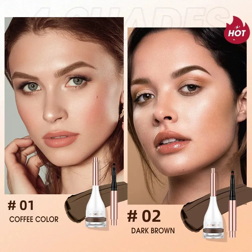 O.TWO.O Waterproof Eyebrow Pomade Gel – Tinted Brow & Liner Eyebrow Pomade HIP