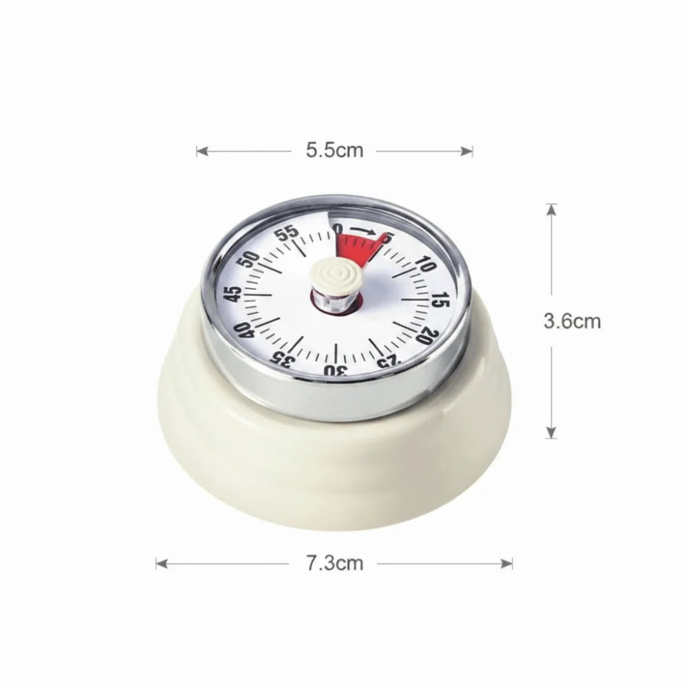 Magnetic Mechanical Kitchen Countdown Timer – Metal 60-Min Kitchen Countdown Timer HIP