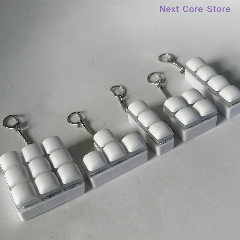 Bread Fidget Keychain & Keyboard Keycap Squeeze Toy Fidget Keychain Toy HIP