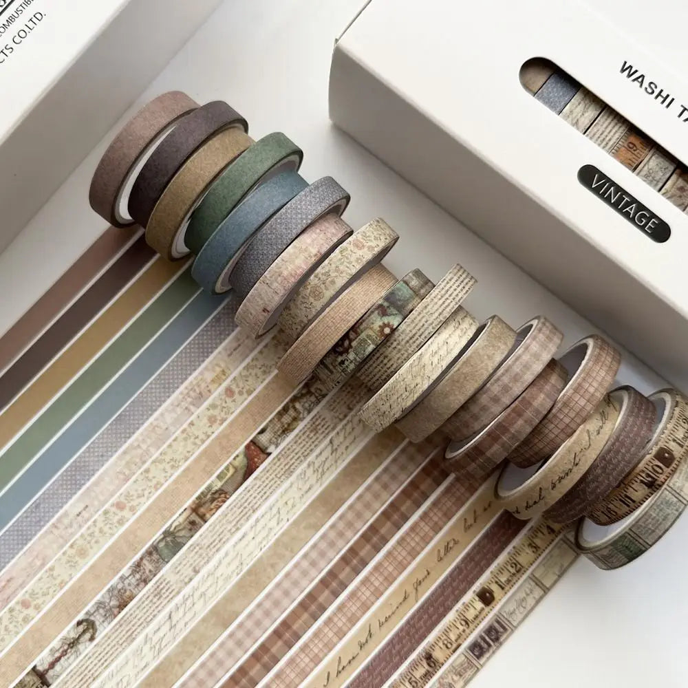 Vintage Washi Tape Set – 20 Rolls for DIY & Scrapbooking Washi Tape Set HIP