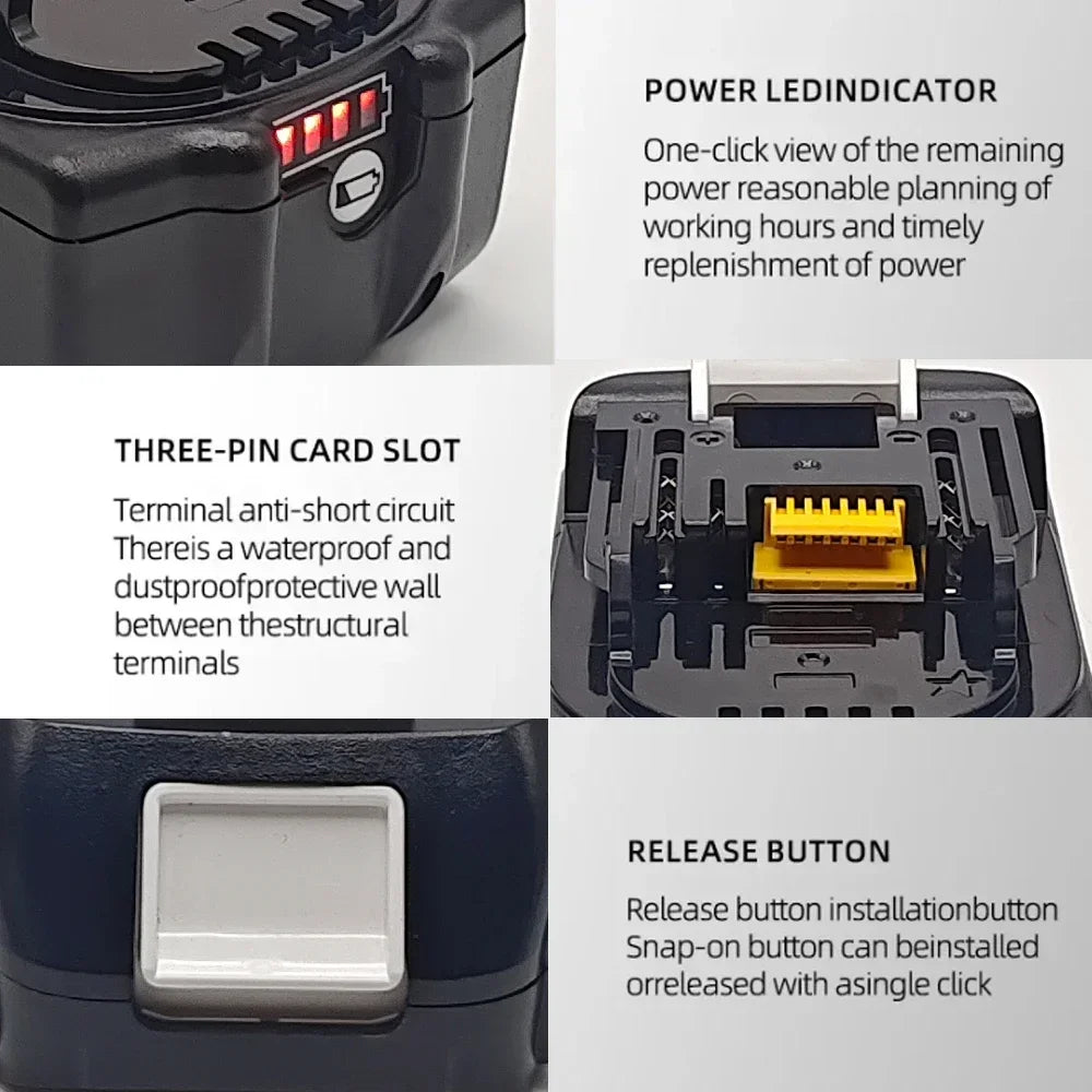 Makita 18V 6.0Ah Battery BL1850B Li-Ion – BL1860 Compatible Power Tool Battery HIP
