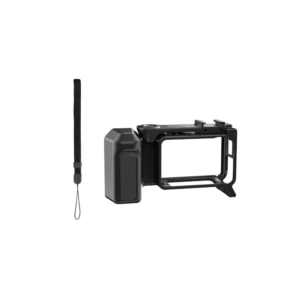 Quick Release Grip Cage for DJI Osmo Action 5 Pro/4/3 Vlog Camera Grip Cage HIP Black