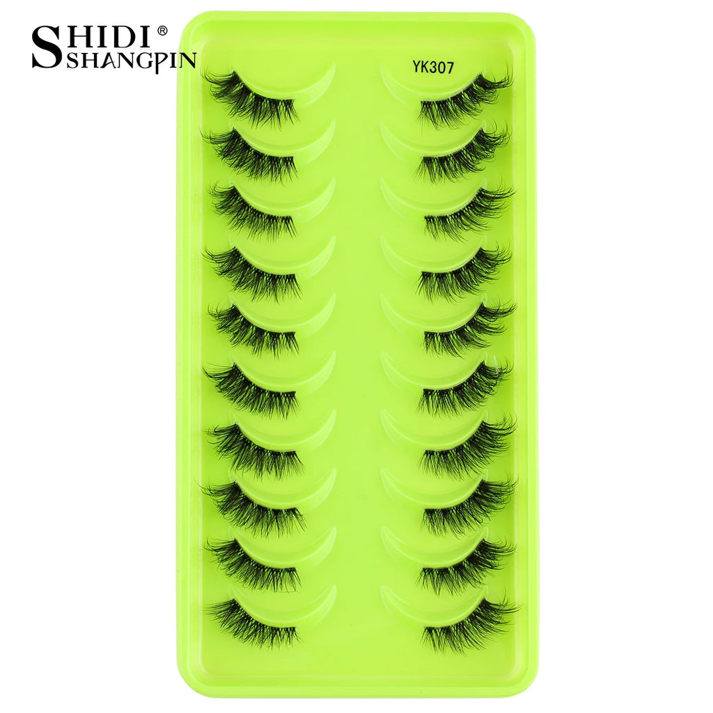 YSDO 30 Style Natural Faux 3D Mink Eyelashes Wispy Fluffy False Lashes Extension Makeup Handmade Fake Lashes Soft Half Eyelashes HIP