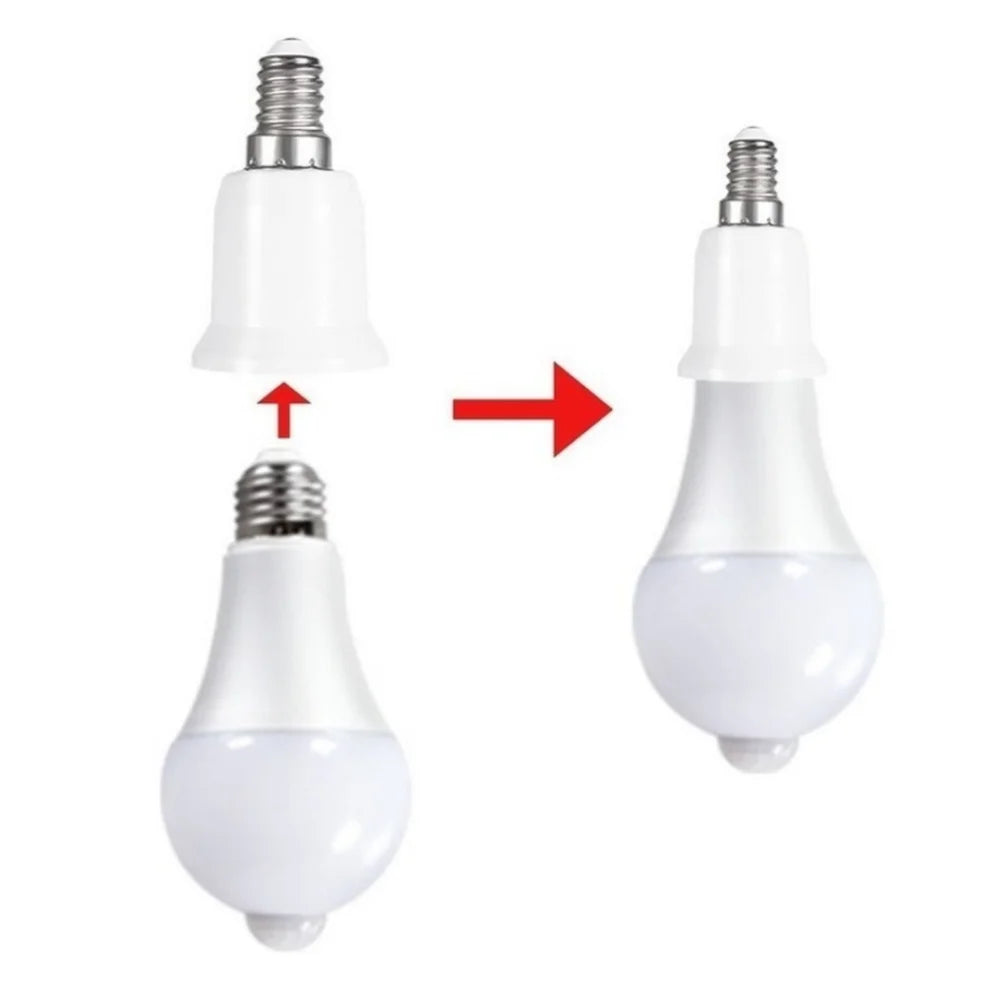 5-Pack E14 to E27 Bulb Socket Adapter Converter | White Lamp Socket Adapter HIP