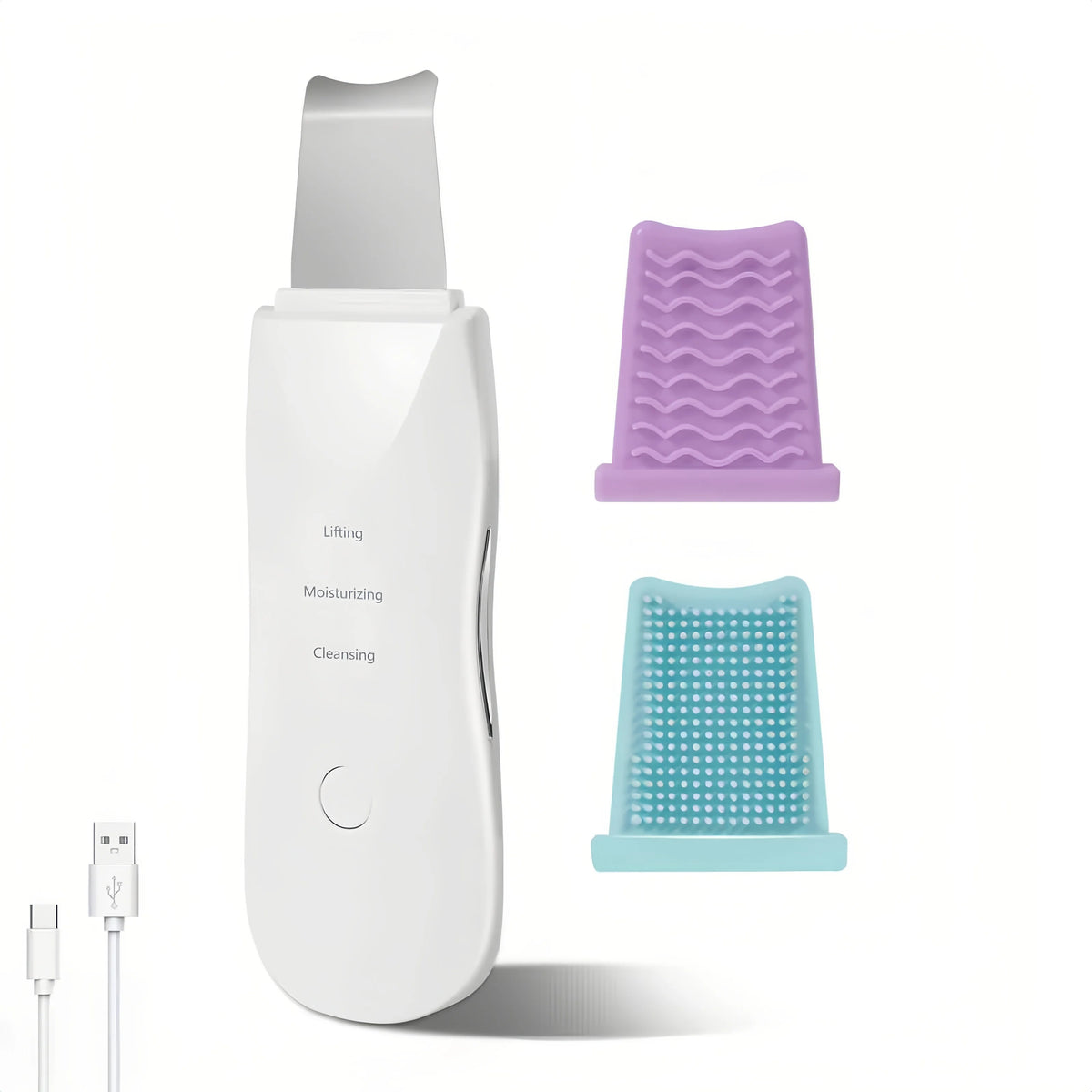 CAMMUO Vibrating Skin Scrubber Spatula – Pore Cleansing Device Facial Cleansing Device HIP