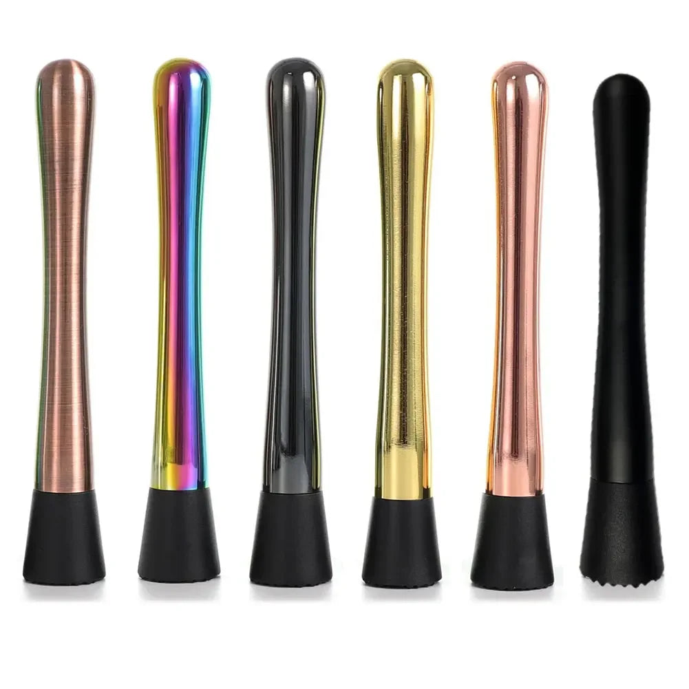 Cocktail Shaker Steel Wine Mixing Stick Muddler Cocktail Stirrer Shaker Ice Crusher Barware Tool Wine Accessories Home Bars HIP