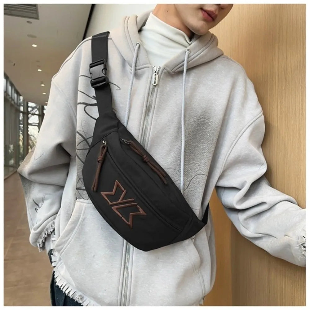 Large Nylon Chest Bag – Crossbody & Shoulder Bag Outdoor Crossbody Chest Bag HIP