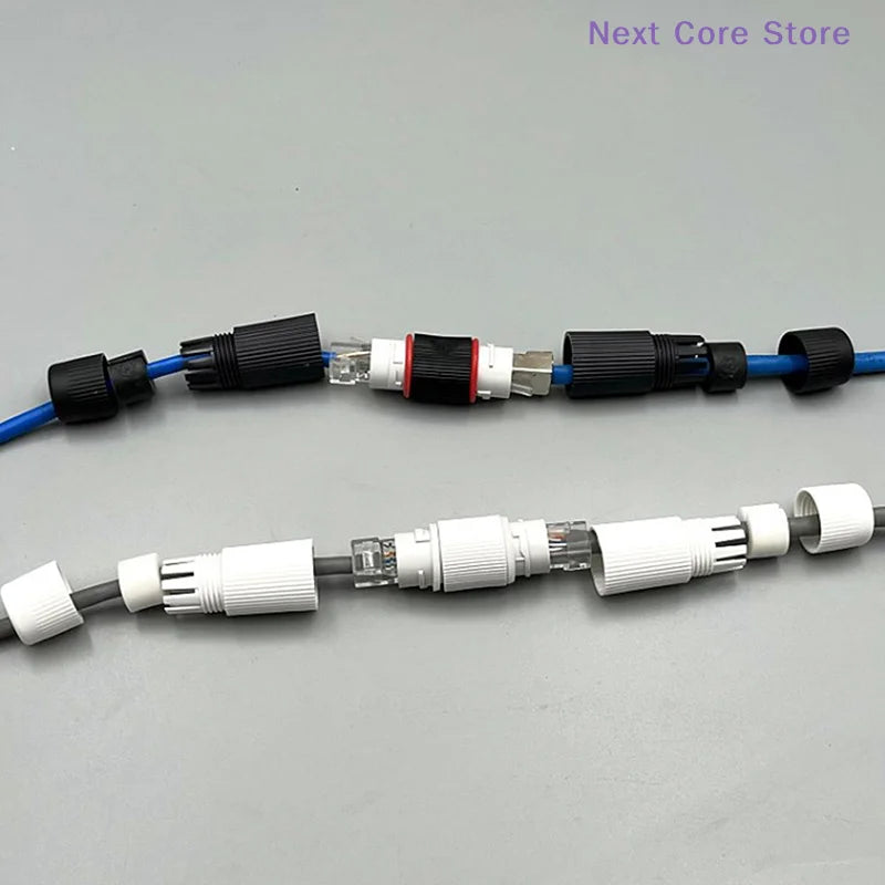 Waterproof RJ45 Ethernet Network Cable Extender Connector Network Cable Connector HIP
