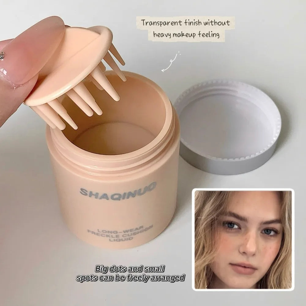 Natural Freckles Stamp Pen Air Cushion Long-Lasting Quick-Dry Waterproof Sweatproof Temporary Freckle Maker Lifelike Face Makeup HIP