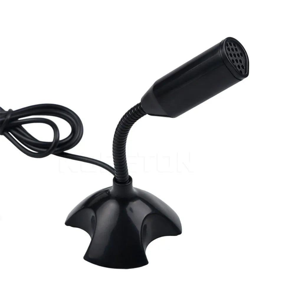 Mini USB Desktop Condenser Mic – Gaming & Streaming USB Condenser Microphone HIP Black
