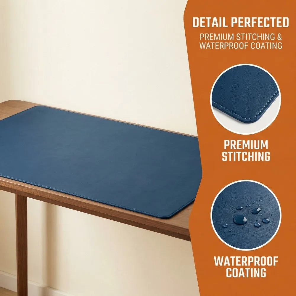 Extra Large PU Leather Mouse Pad – Waterproof Non-Slip Desk Mat Leather Desk Mat HIP