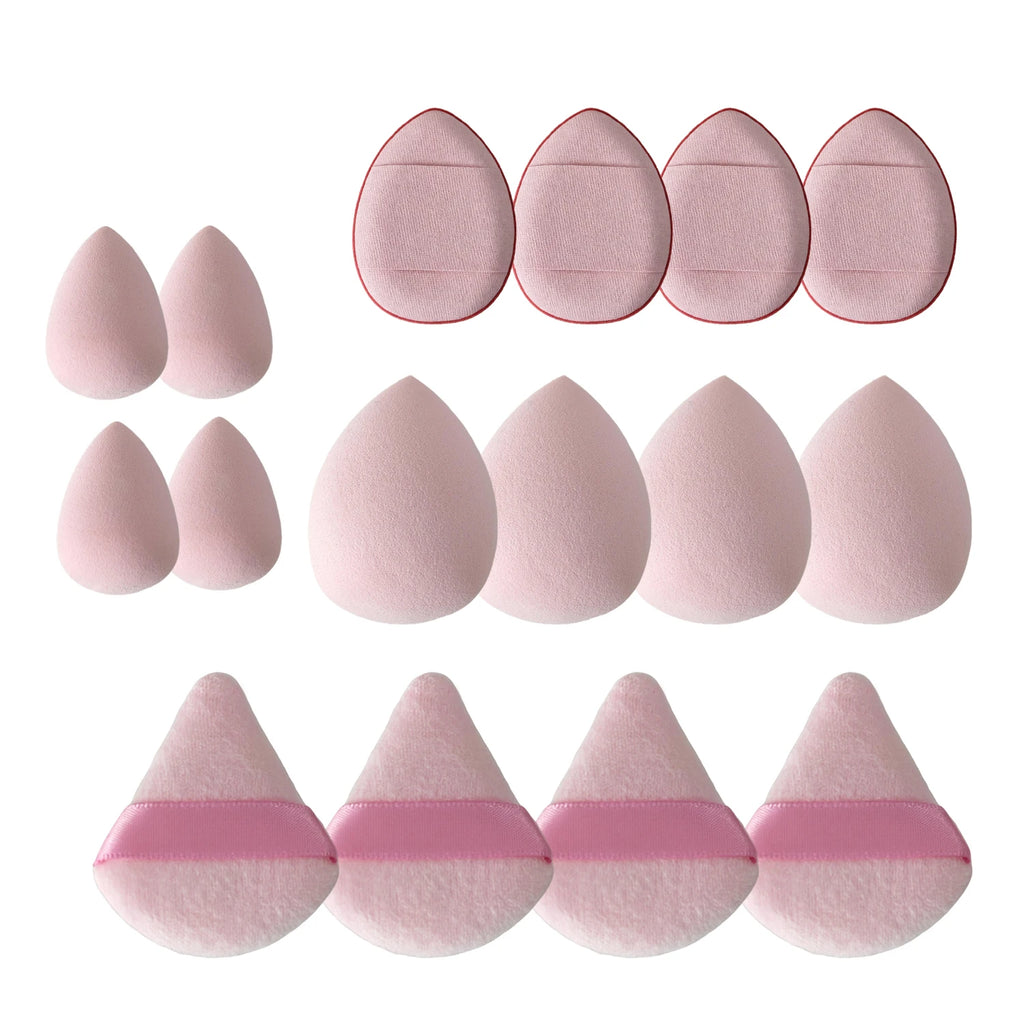 12-Piece Giant Soft Makeup Sponge Egg Set – Powder Puffs Makeup Sponge Set HIP Pink
