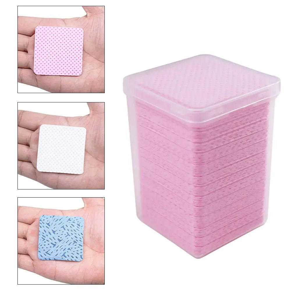 200-Pack Lint-Free Nail Wipes – Gel Polish & Glue Remover Pads Nail Cleaner Wipes HIP