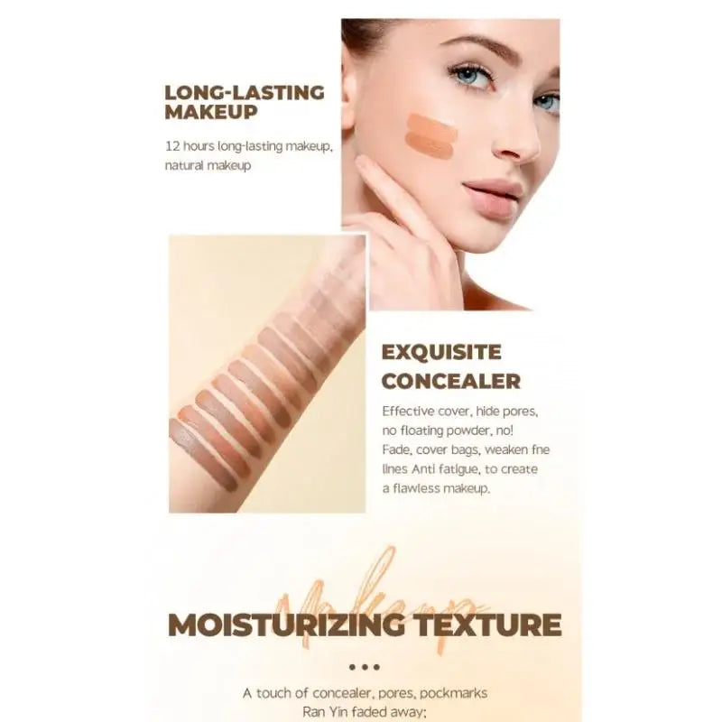 Langmanni Full Coverage Liquid Concealer – Waterproof Matte Liquid Concealer HIP