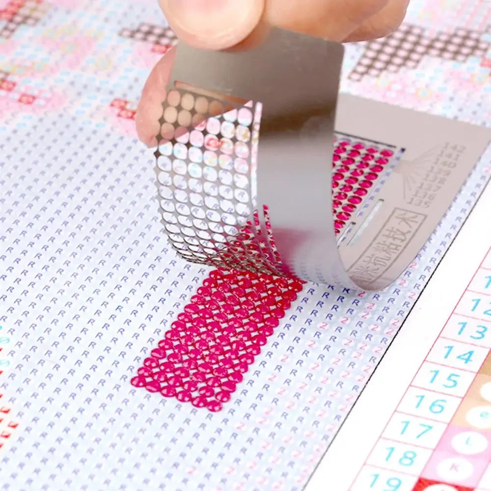 216 Hole Diamond Painting Net Ruler Point Drill Ruler Stick drill tool net ruler DIY Needlework Tool Accessory HIP