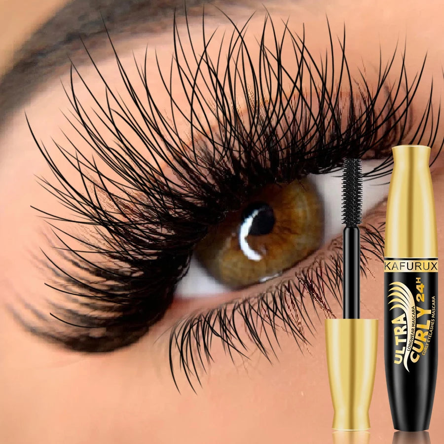 KAFURUX Lengthening Waterproof Black Mascara – Curl & Volume Waterproof Mascara HIP 1pc