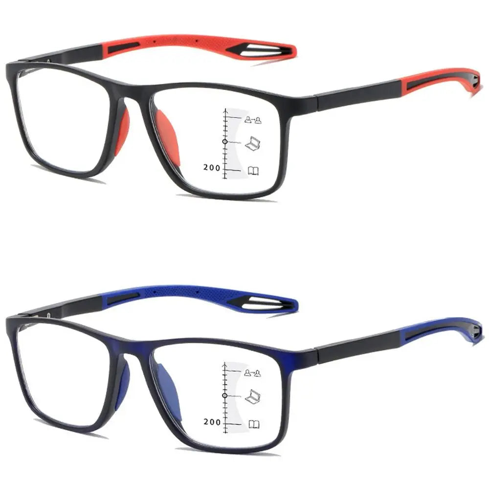 TR90 Progressive Multifocal Reading Glasses | Blue Light Filter Multifocal Reading Glasses HIP