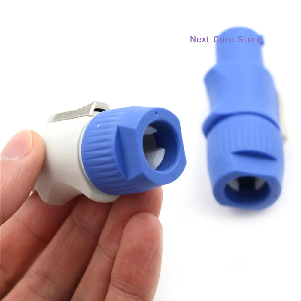 NAC3FCA 20A PowerCon Cable Connector – White & Blue AC Power Connector HIP