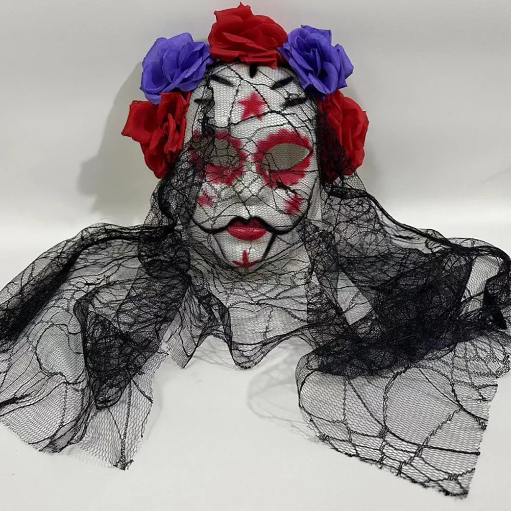 New Halloween Terror Mask Mexican Day of the Dead Makeup Ball Mask cosplay Performance Carnival Party Halloween Decoration HIP