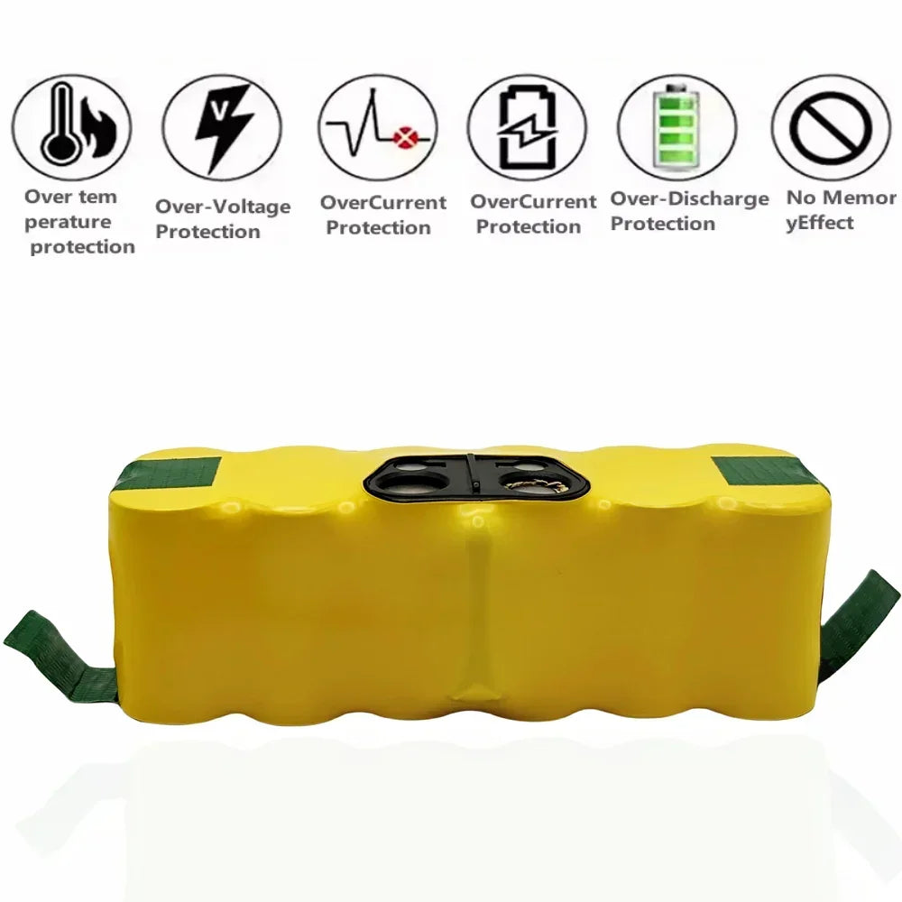 14.4V 9800mAh NiMH Battery for iRobot Roomba 500–900 Series Vacuum Cleaner Battery HIP