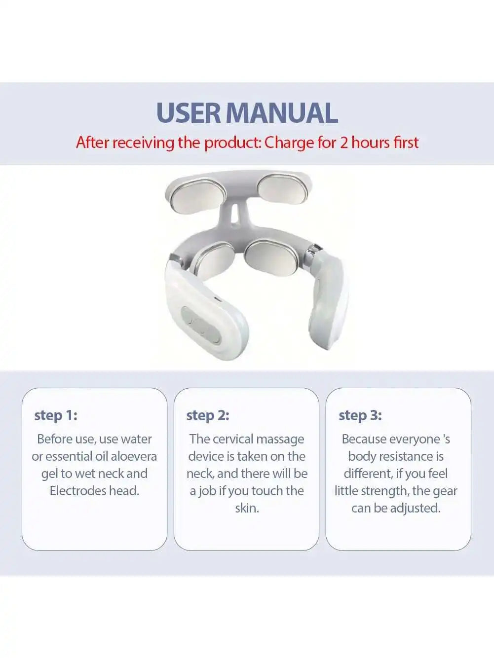 Portable Electric Neck & Shoulder Massager – Rechargeable Electric Neck Massager HIP