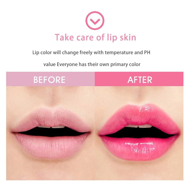 Natural Aloe Lipstick Lip Tint Long Lasting Waterproof Moisturizing Nourish Color Lip Gloss Changeable Color Lips Tick Lip Balm HIP