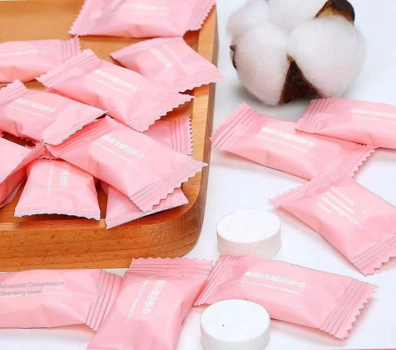 50/100pcs Disposable Compressed Cotton Travel Face Towels Disposable Face Towels HIP