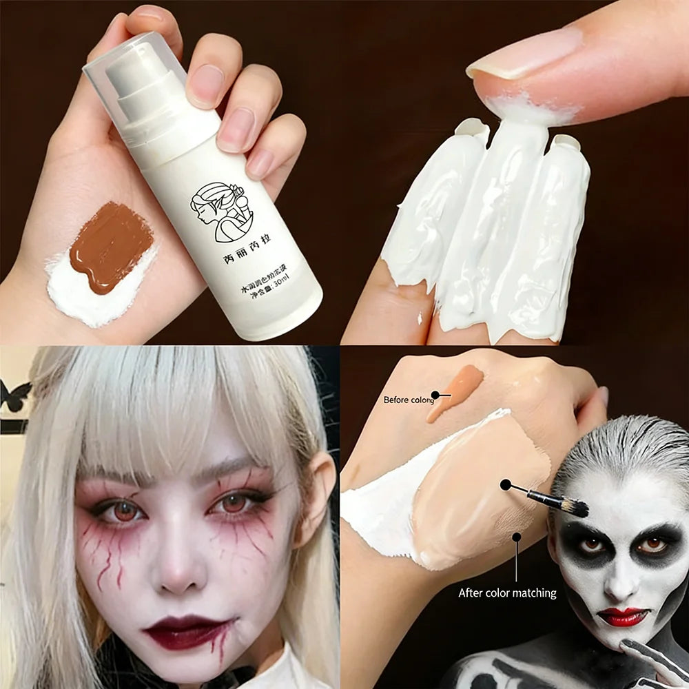 White Liquid Foundation – Cosplay, Stage & Brightening Base Liquid Foundation HIP