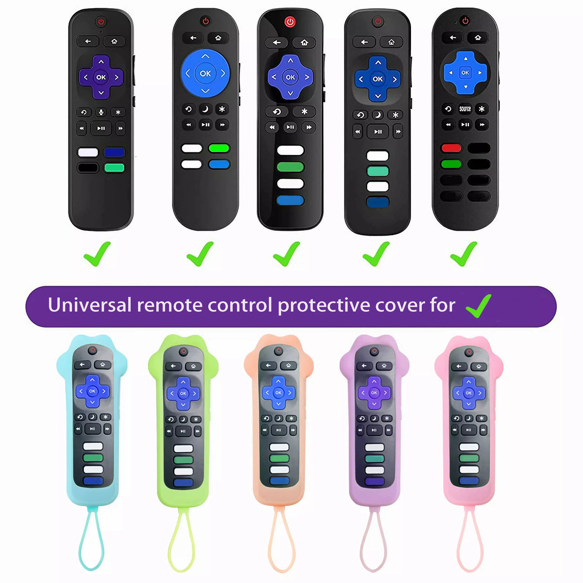 Dog Paw Glow-in-the-Dark Silicone Remote Cover | TCL Roku Remote Control Cover HIP