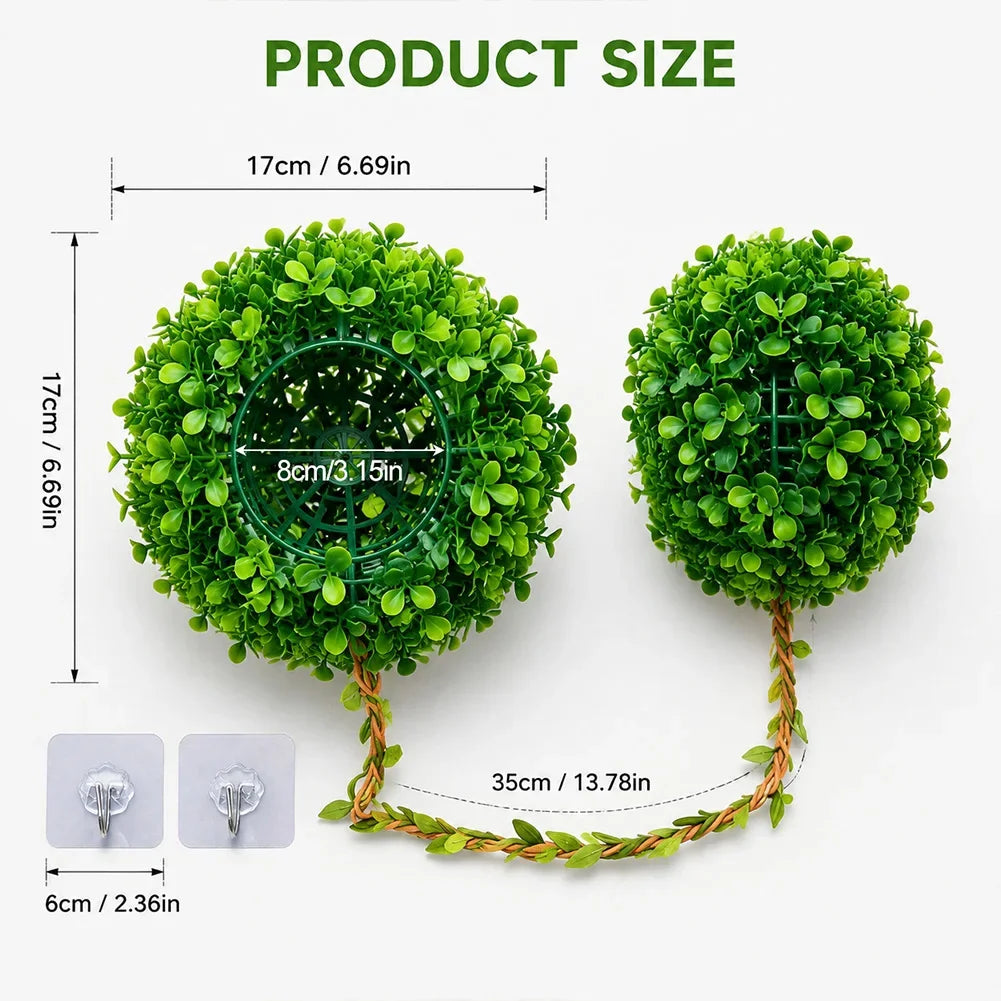 Realistic Rainforest Plant Wall Mount Nest Artificial Grass Ball Reptile Hideout Hanging Cave Decor Reptile Terrarium Decoration HIP