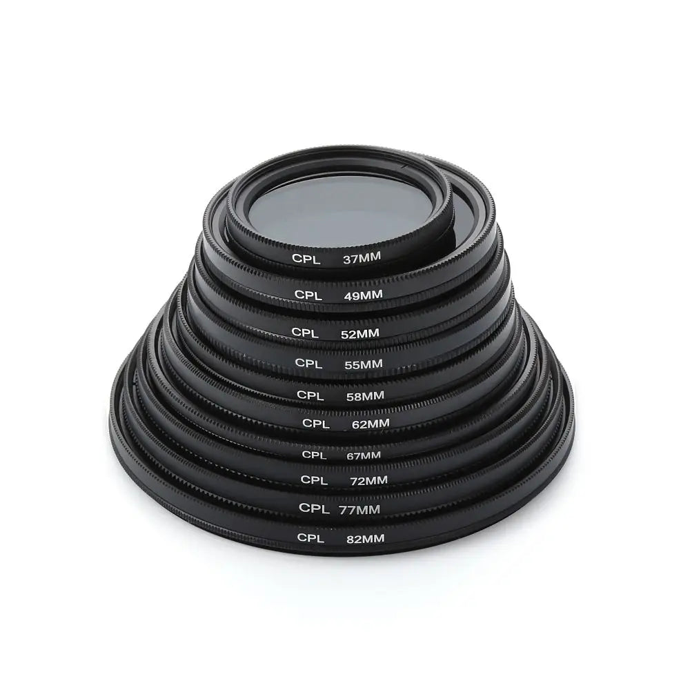 CPL Polarizing Lens Filter 37–82mm | Canon Nikon Sony DSLR Camera Lens Filter HIP