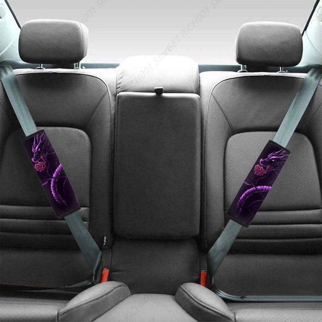 Purple Dragon Seat Belt Cover Pad – Car Interior Accessory Seat Belt Cover HIP