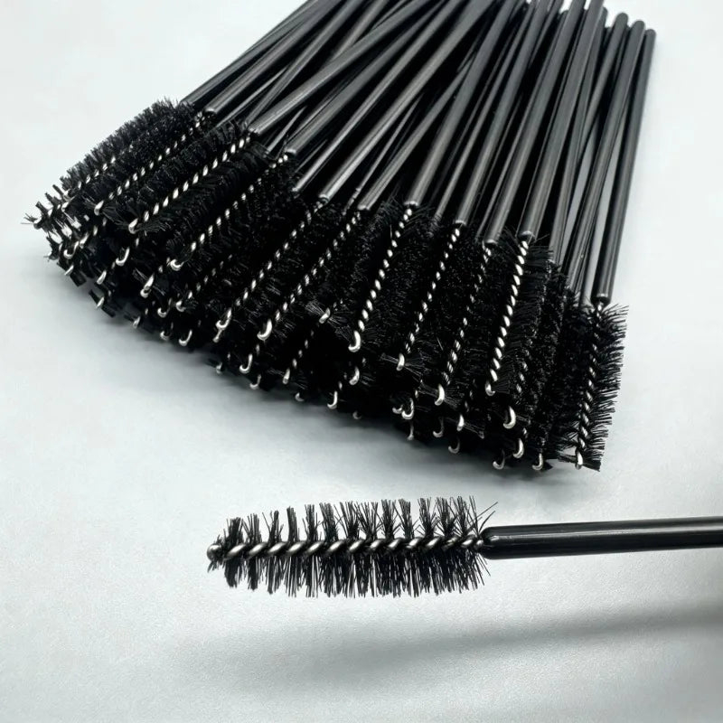 50-Pack Mascara Wand & Eyebrow Brush Set – Water Drop Tip Mascara Wand Set HIP