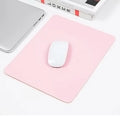 PU Leather Mouse Pad – Anti-Slip & Waterproof | Solid Color Mouse Pad HIP Pink