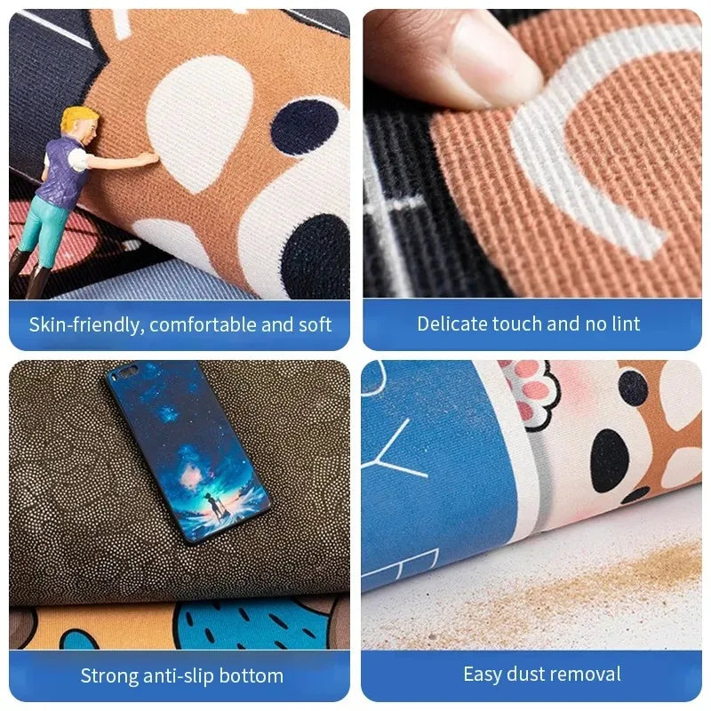 Indian Elephant Print Anti-Slip Floor Mat – Ethnic Décor Rug Decorative Floor Mat HIP