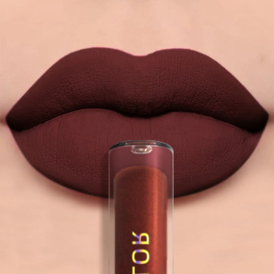 19 colors Matte Velvet Lip Gloss Waterproof Liquid Lipstick Nude Black Lips tint Makeup Lip Glaze Cosmetics Red Lip Stain Beauty HIP