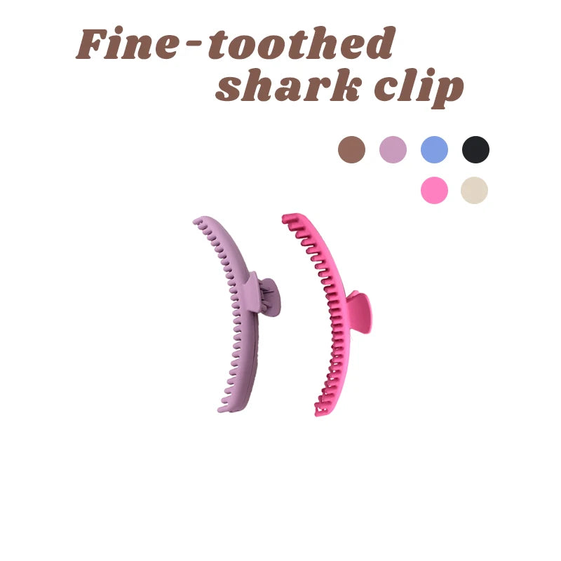 Long Claw Clip for Thick Hair – Strong Hold Resin | Women Hair Claw Clip HIP Purple-Pink