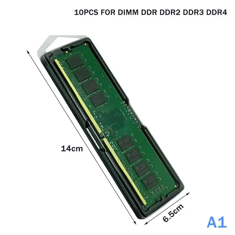 10-Pack SO-DIMM DDR3/DDR4 Memory Module Protective Cases Memory Module Cases HIP 10PCS A1