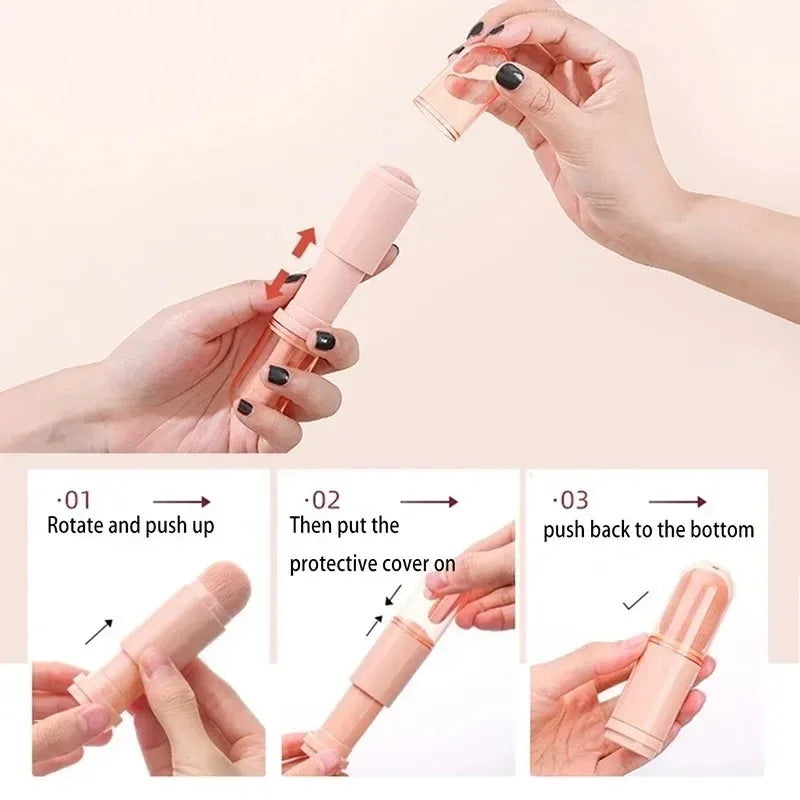 4-in-1 Retractable Travel Makeup Brush Set | Mini & Cute Travel Makeup Brush Set HIP