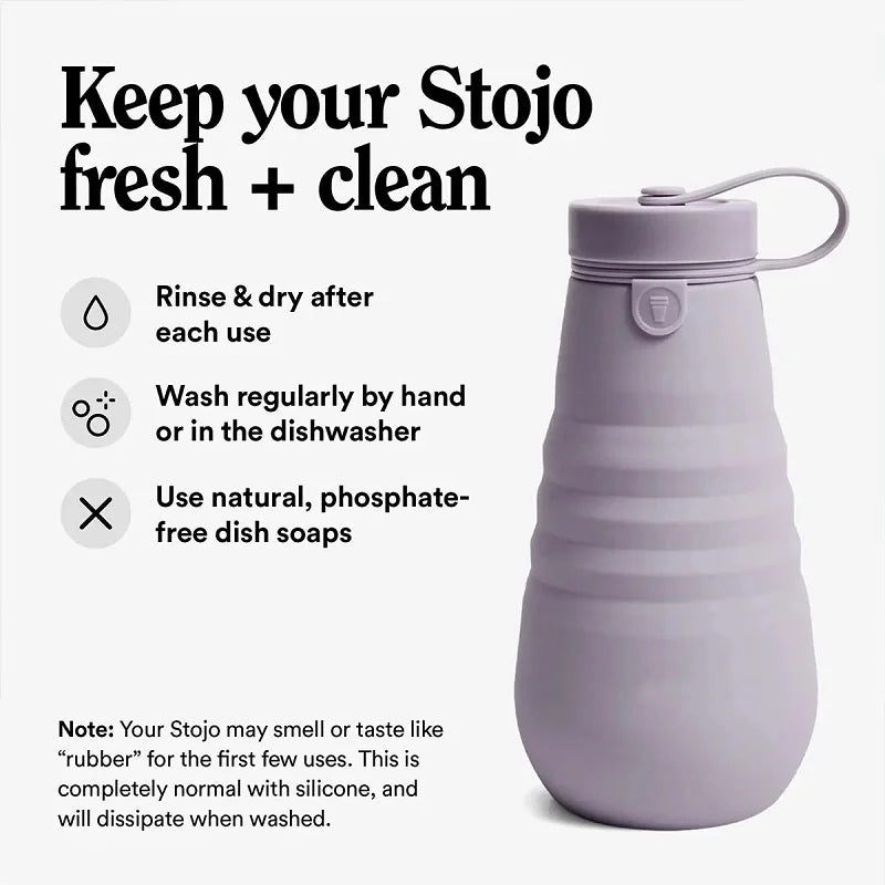 20oz Collapsible Silicone Water Bottle – Leak-Proof Travel Cup Collapsible Water Bottle HIP
