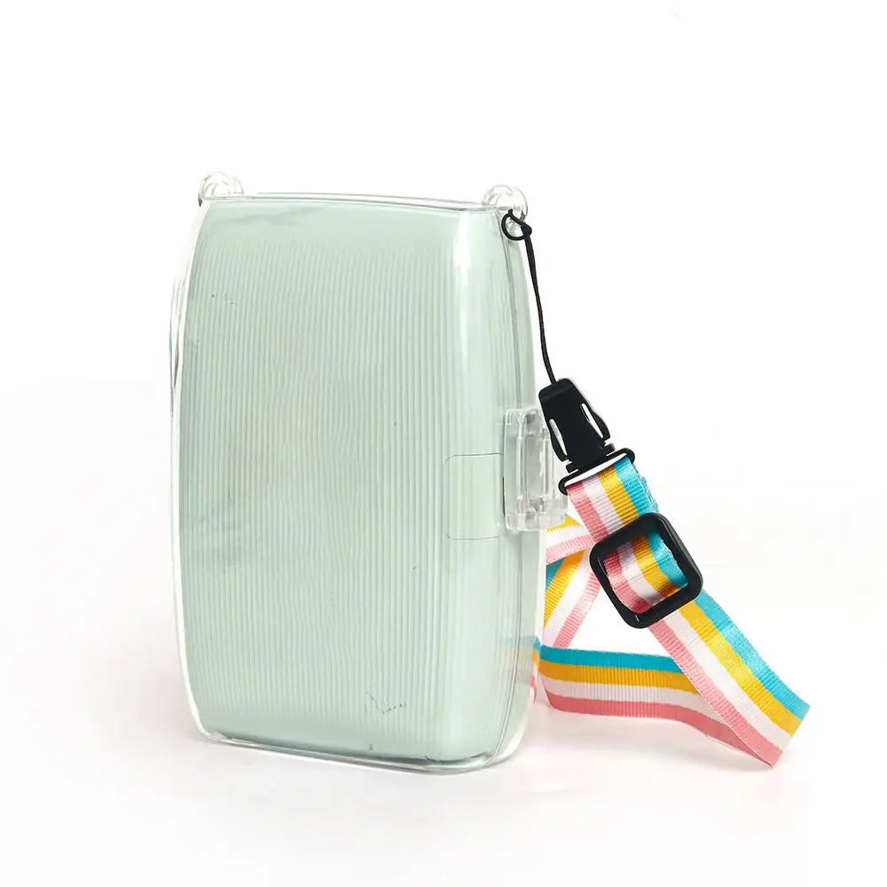 Transparent PC Case + Shoulder Strap for Instax Mini Link 3 Printer Carrying Case HIP