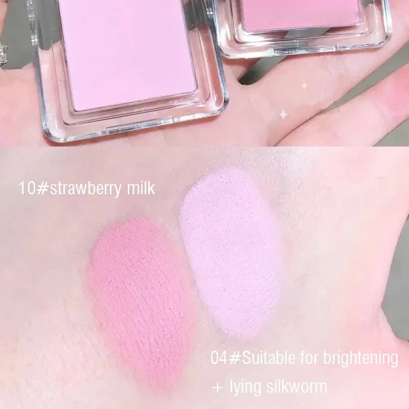 Blush Blueberry Palette Face Mineral Pigment Cheek Blusher Powder Cosmetic Natural Contour Shimmer Highlight Cream Palette HIP