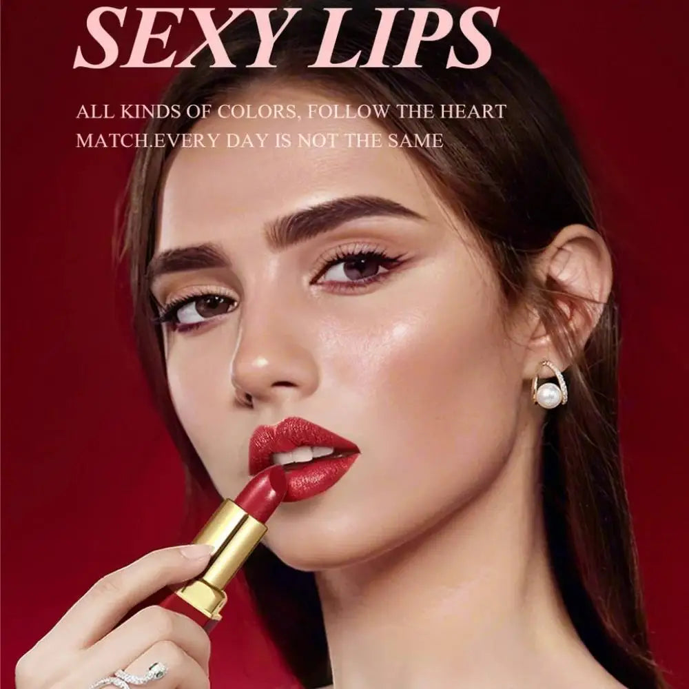 SAM SUGAR 6-Pc Matte & Pearlescent Lipstick Set | Long Lasting Lipstick Set HIP