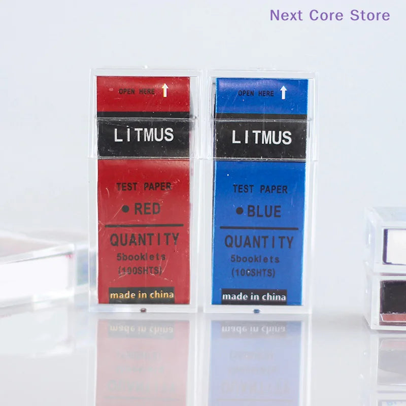 100-Strip pH Litmus Test Paper – Red & Blue Acid Alkali pH Test Strips HIP